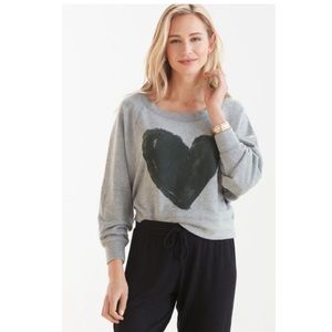 Chaser with heart sweatshirt exclusively for Evereve.